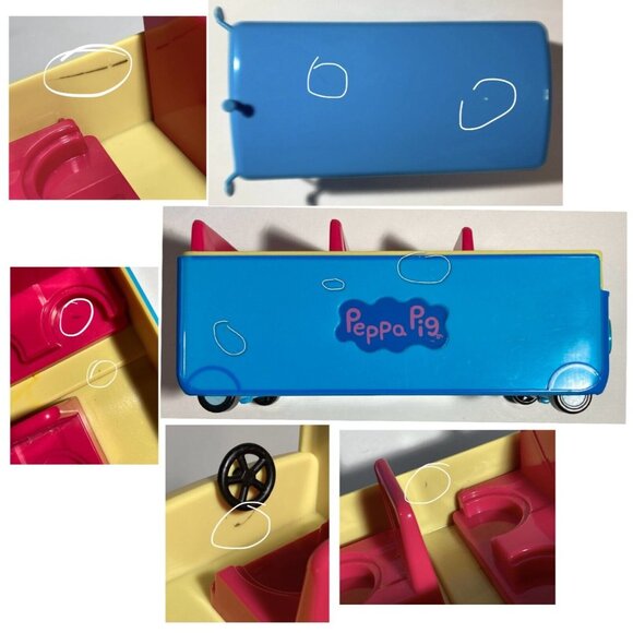 Peppa Pig School Bus Vehicle Peppa Pig Miss Rabbit Interactive Phrases Sounds - Picture 12 of 12